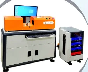 Horizontal Visigauge with the feedback bin cabinet beside it