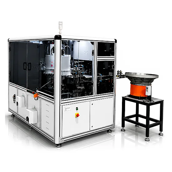 Double Disc automated optical inspection machine with feeder