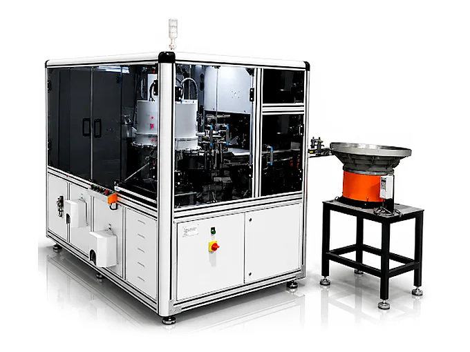 Double Disc automated optical inspection machine with feeder