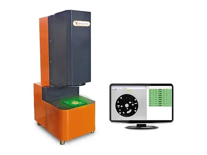 Vertical Visigauge vision measurement system with its measurement display