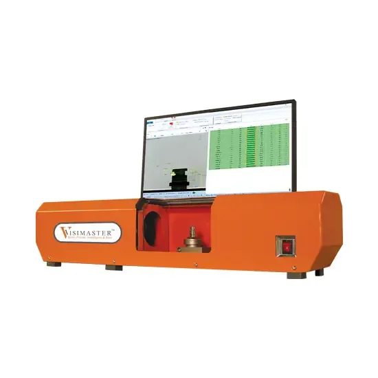 Horizontal Visigauge vision measuring machine with its measurement display