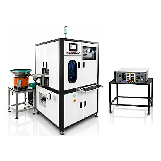 Metal Disc optical inspection and sorting machine for bolts and screws — photograph of the machine