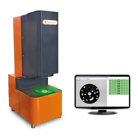 Vertical Visigauge vision measurement system with its measurement display