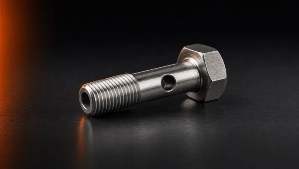 Banjo bolts — sample parts inspected on Visimaster machines