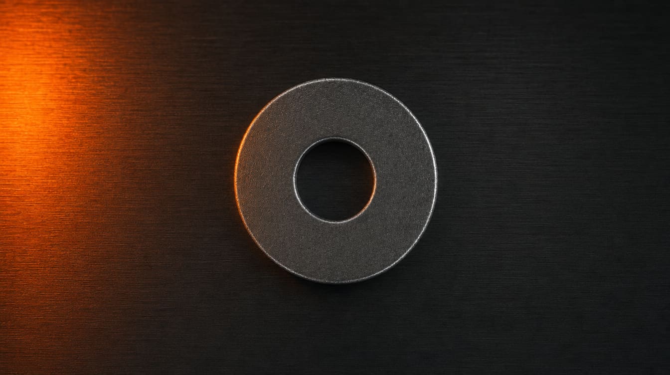 Flat washer seen from above
